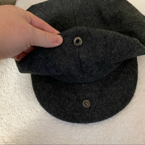 Epoch hats company charcoal gray wool newsboy flat cap - Picture 6 of 9